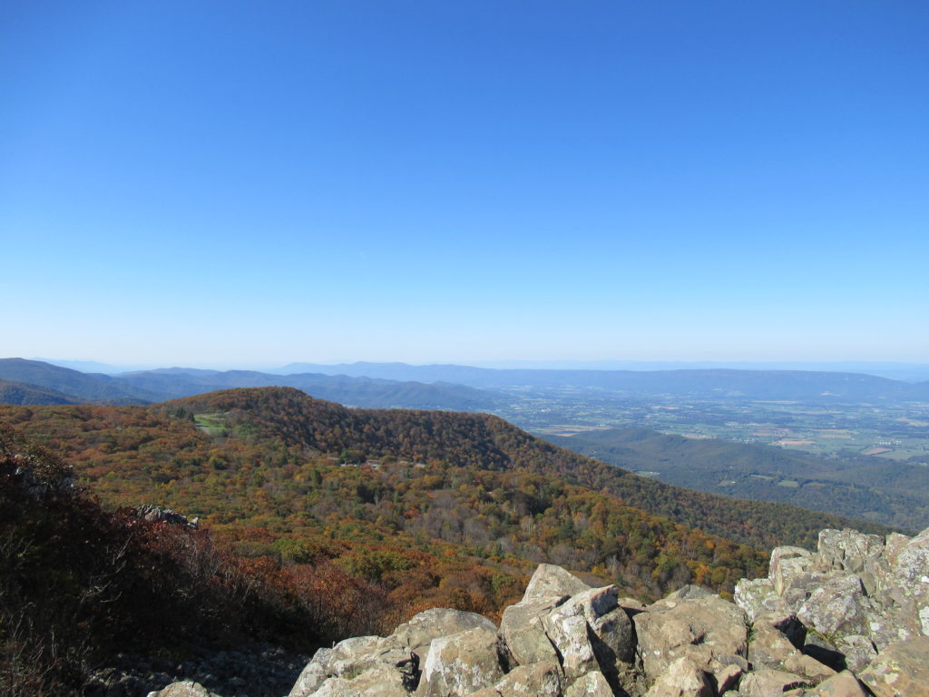Looking west from Skyline Drive in Shenandoah NP